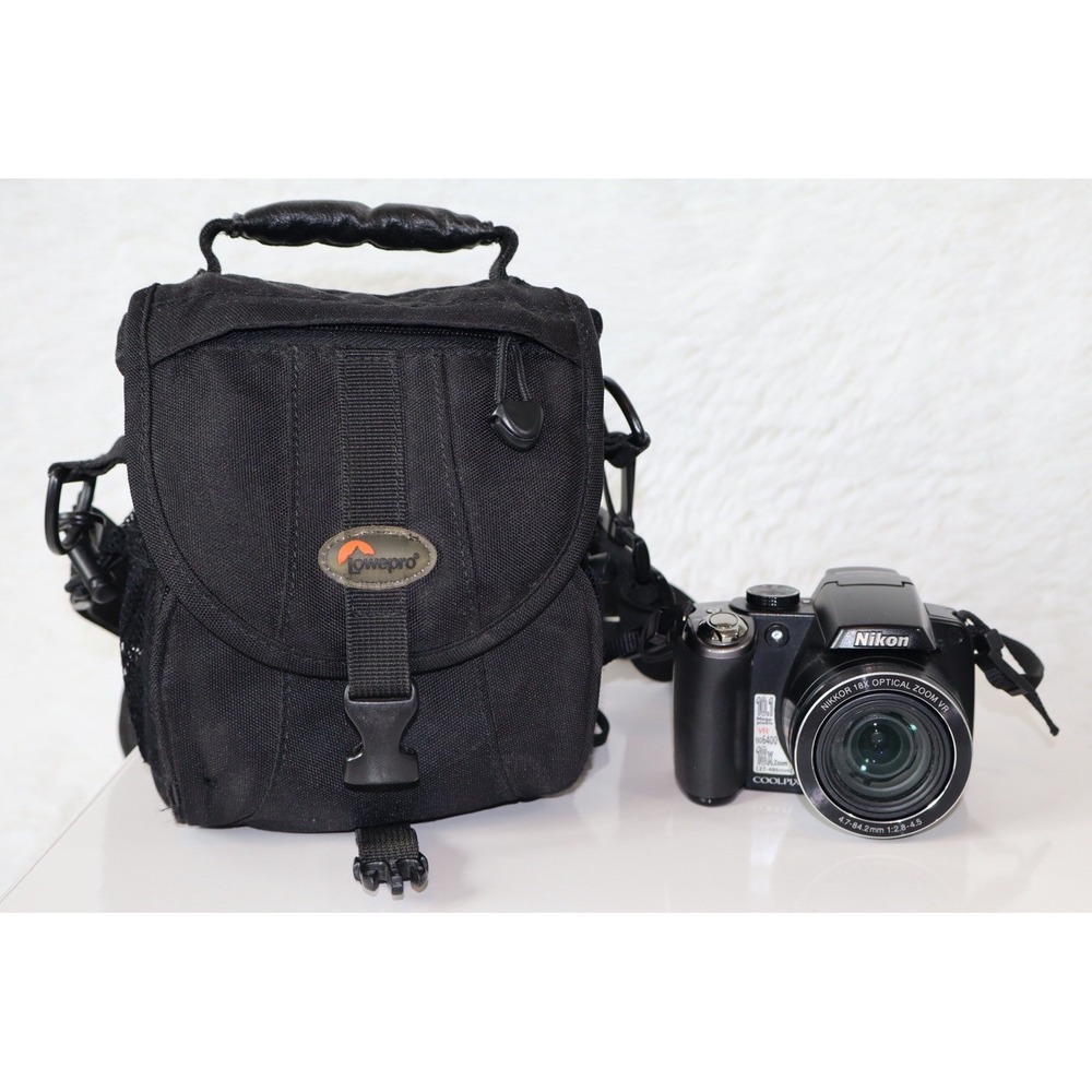 Nikon Coolpix P80 10.1MP Digital Bridge Camera 18x Zoom Bundle - TESTED WORKING